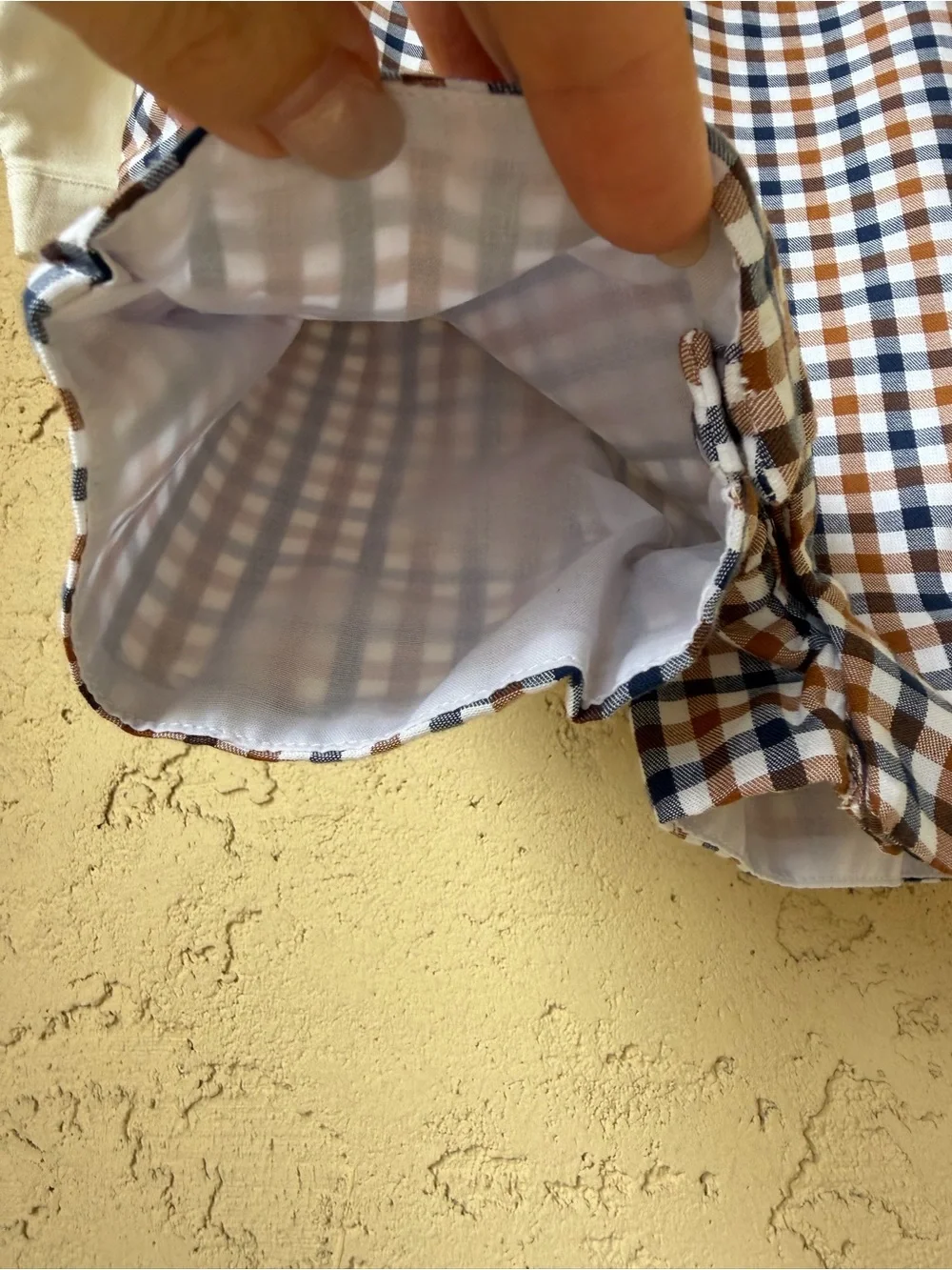 Edgehill Collection Baby Boys Long Sleeve Plaid Jon Jon Romper NWT